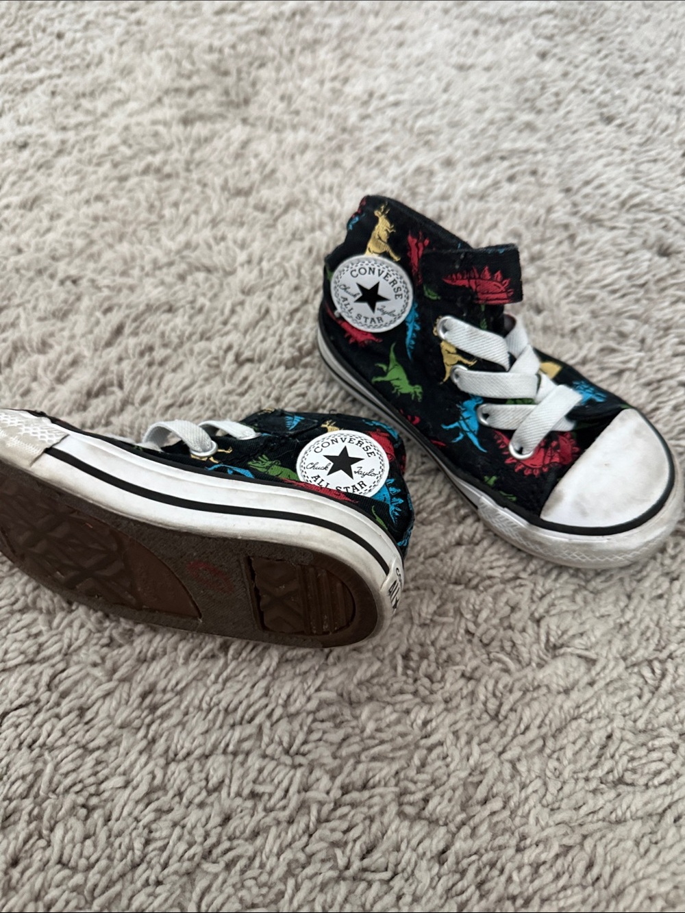 Toddler Dinosaur High Top Converse